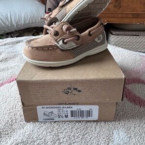 Sperry Toddler' Brown and Tan Moccasins